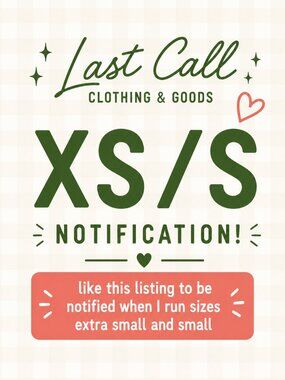 XS & Small Notification! Running now in my show! Pop in to see!